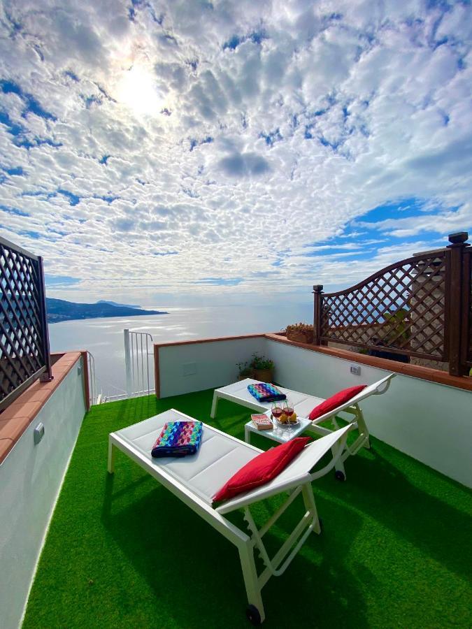 Bella Vista House-Sorrento Coast - Free Parking-Solarium Apartment Вико Екуензе Екстериор снимка